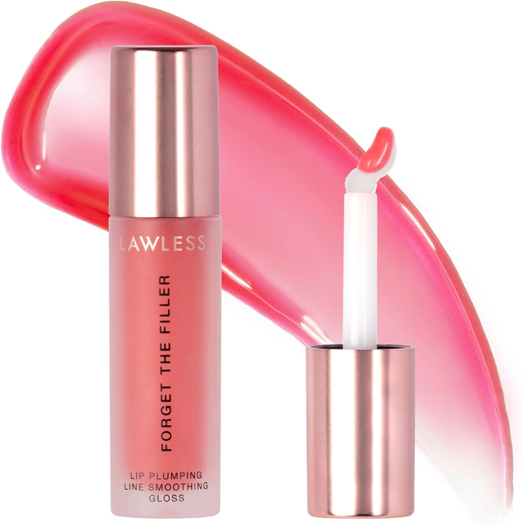 Lawless Beauty Forget The Filler Lip Plumping Line Smoothing Gloss - Cherry Vanilla - 3.3ml - Image 3