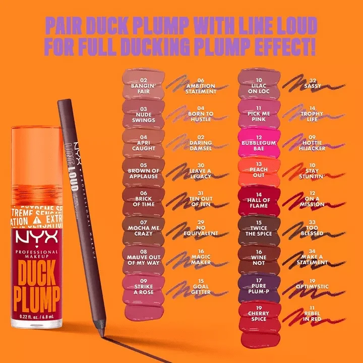 NYX Duck Plump High Pigment Plumping Lip Gloss - NUDE SWINGS - 7ml - Image 4