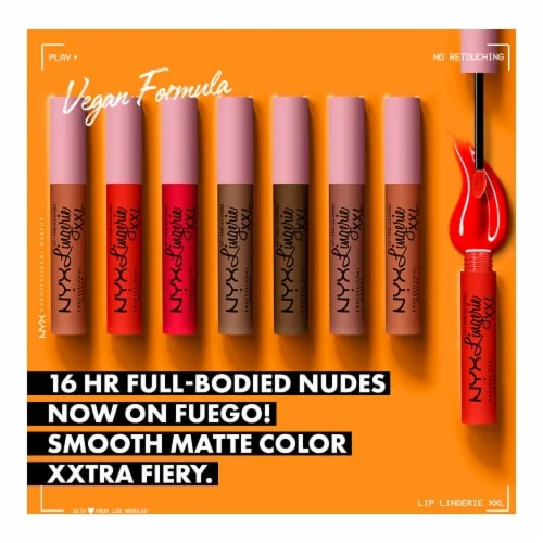 NYX Lip Lingerie xxl Matte Liquid Lipstick - Caramelo - Image 4
