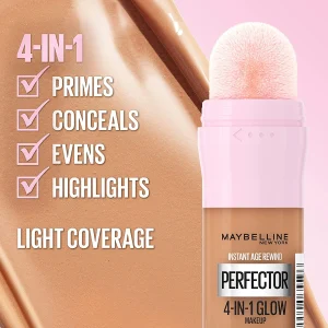 Maybelline Instant Age Rewind Perfector 4-In-1 Glow Makeup - 02 Medium - 20.0ml