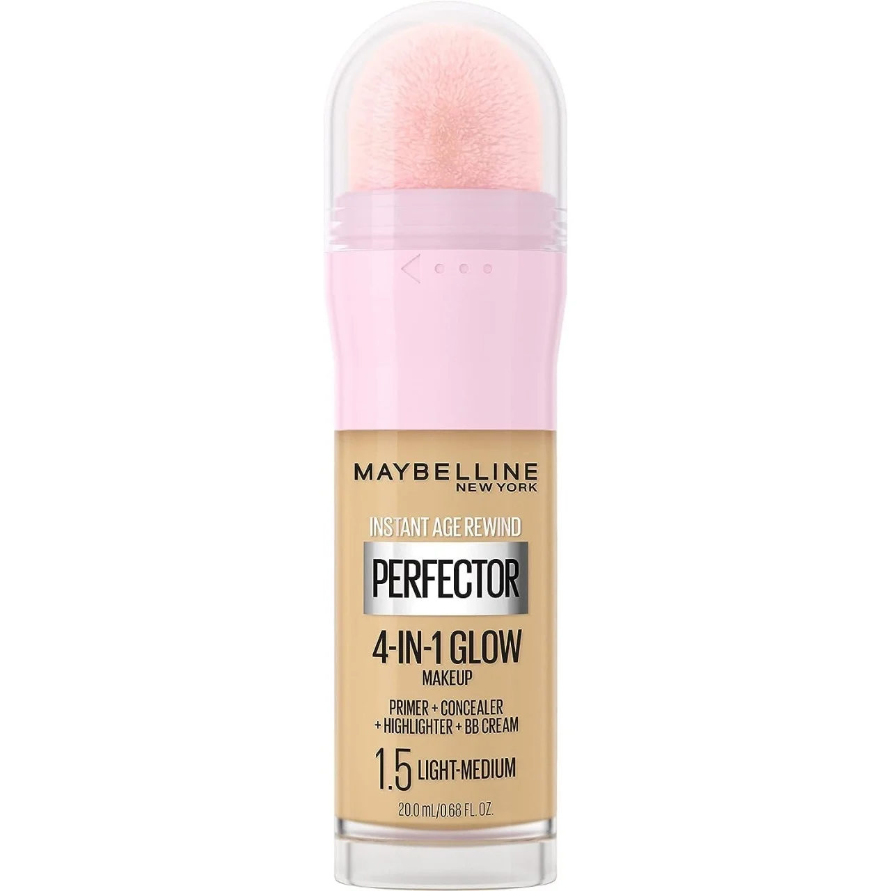 Maybelline Instant Age Rewind Perfector 4-In-1 Glow Makeup - 1.5 Light Medium - 20.0ml