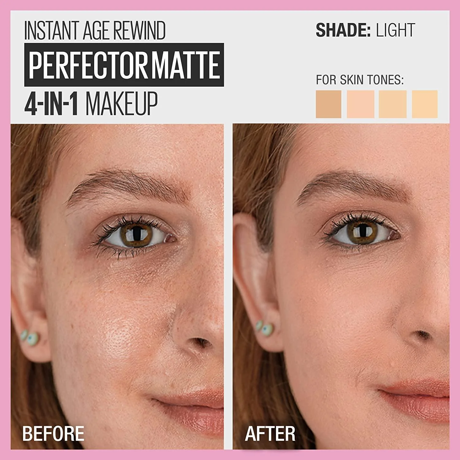 Maybelline Instant Age Rewind Perfector 4-In-1 Glow Makeup - 1.5 Light Medium - 20.0ml - Image 3