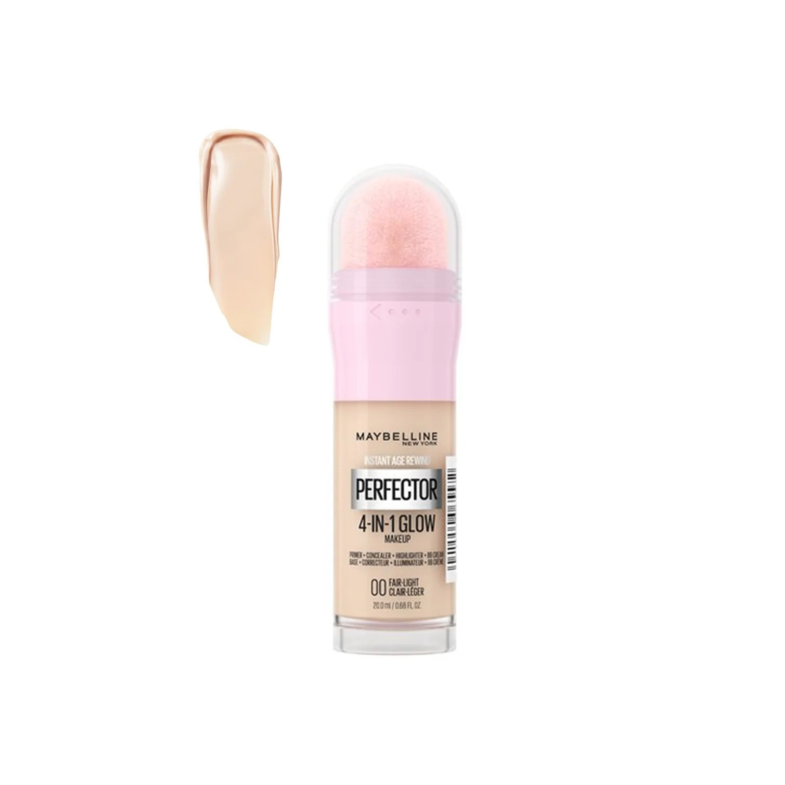 Maybelline Instant Age Rewind Perfector 4-In-1 Glow Makeup - 00 Fair Light - 20.0ml - Image 4