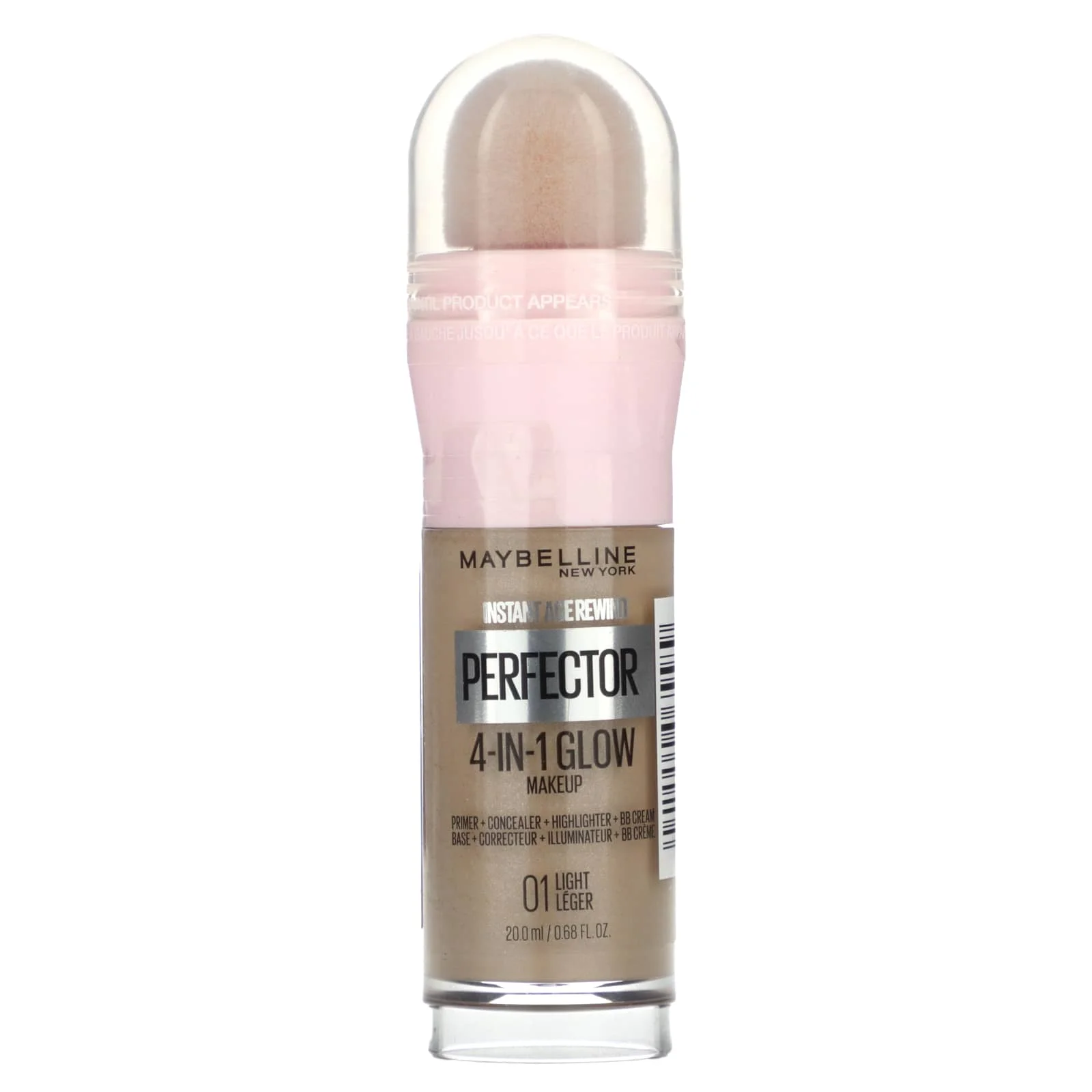 Maybelline Instant Age Rewind Perfector 4-In-1 Glow Makeup - 01 Light - 20.0ml - Image 3