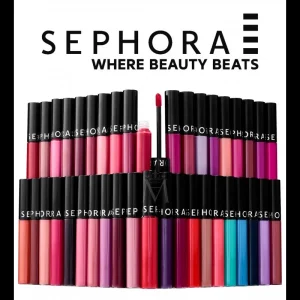 SEPHORA Cream Lip Stain Liquid Lipstick - 121 Blush Addict - 5ml