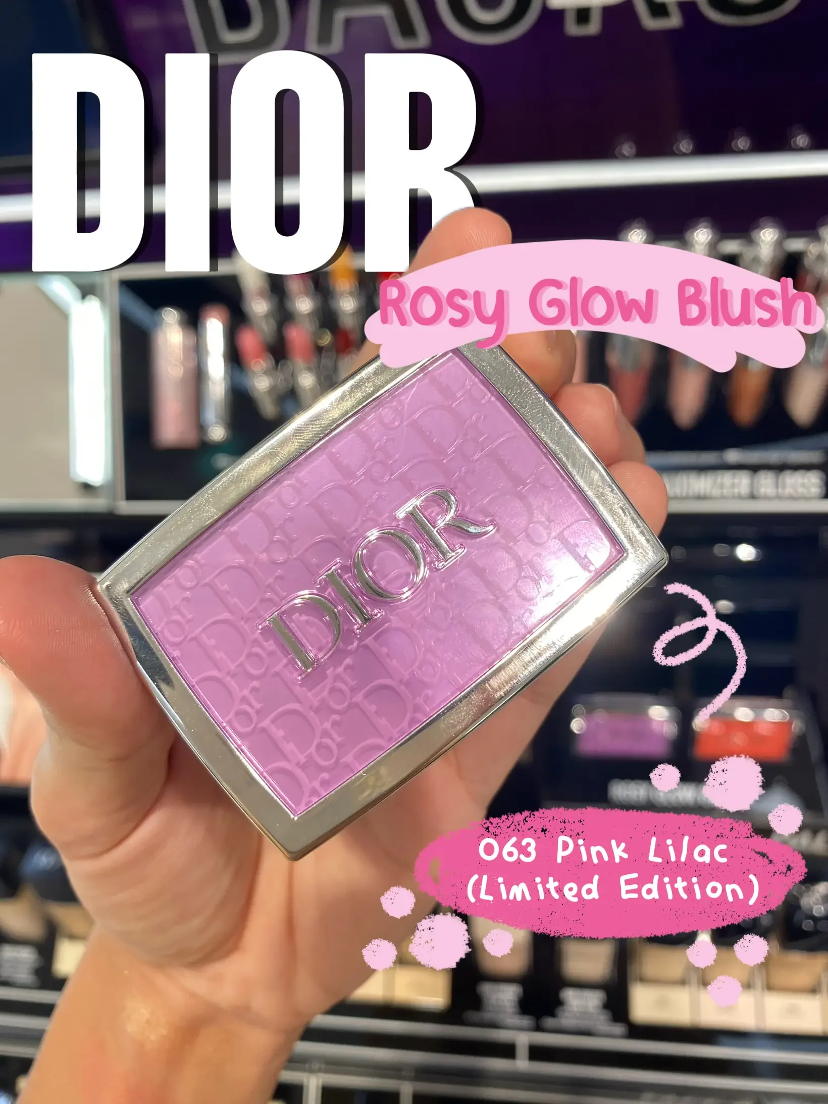 Dior Rosy Glow Powder Blush - 063 Pink Lilac - 4,4g - Image 4
