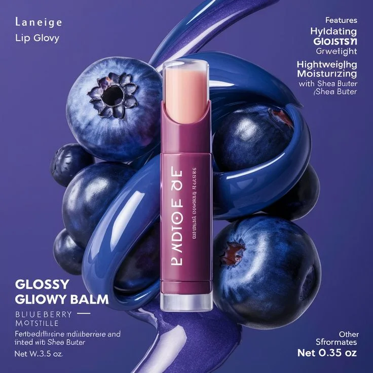 Laneige Lip Glowy Balm - Blueberry - 5g - Image 5