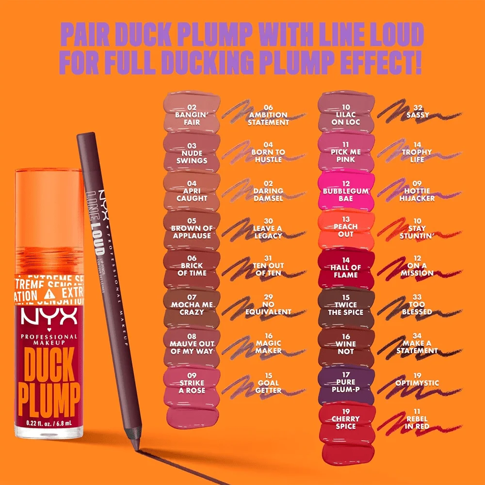 NYX Duck Plump Plumping Lip Liner - Swollen Spice - 0.33g - Image 2