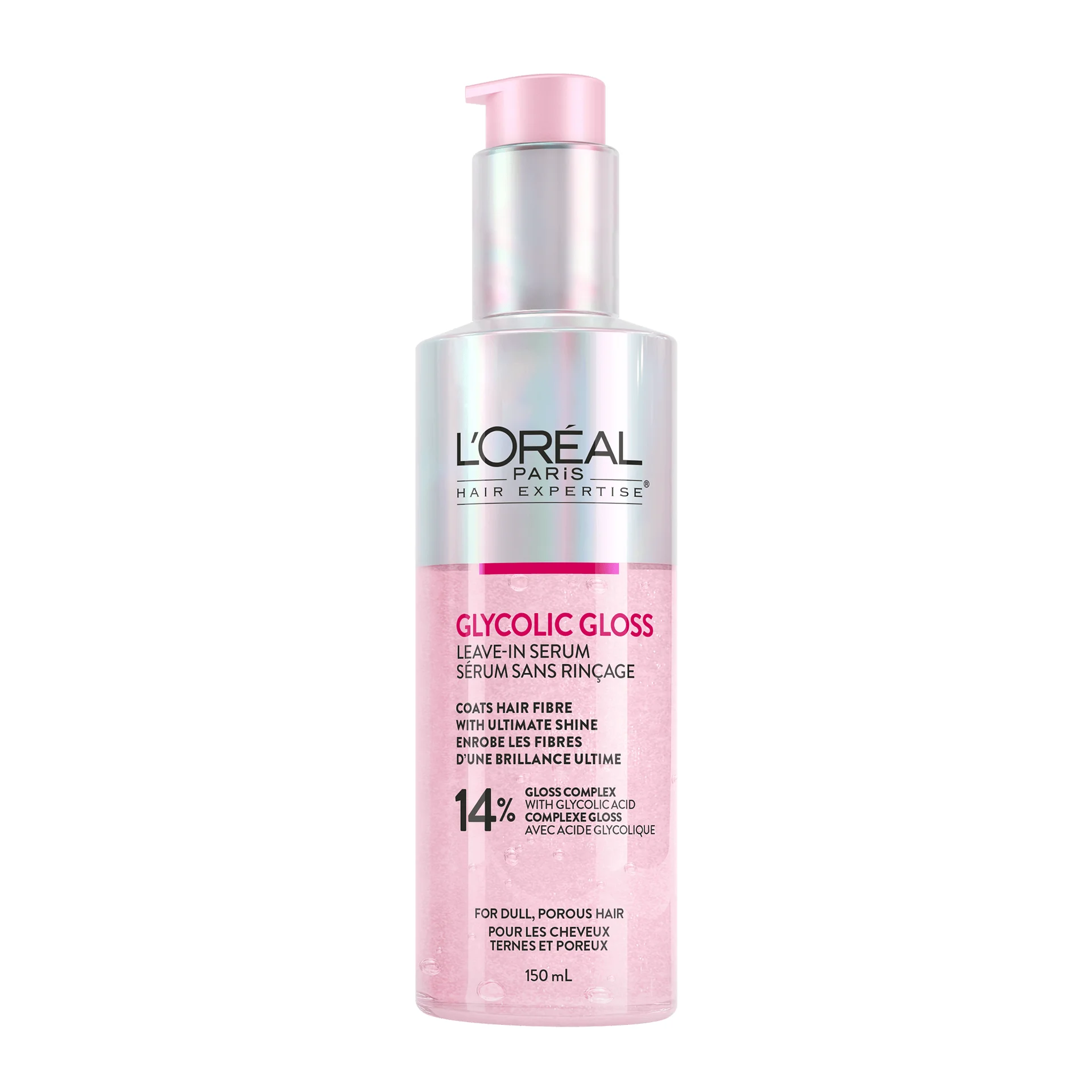 L'oreal Glycolic Gloss Leave-in Serum 14% - 150ml - Image 2