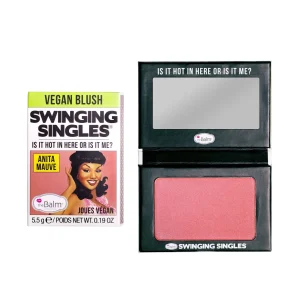The Balm Swinging Singles Powder Blush - Anita Mauve - 5.5g