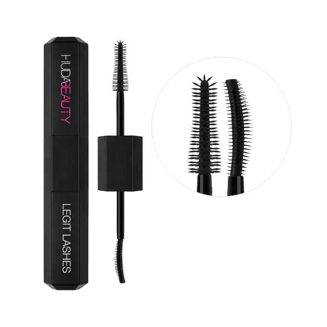 Huda Beauty Legit Lashes Double-Ended Volumizing and Lengthening Mascara - Extreme Black - 8.5ml - Image 3