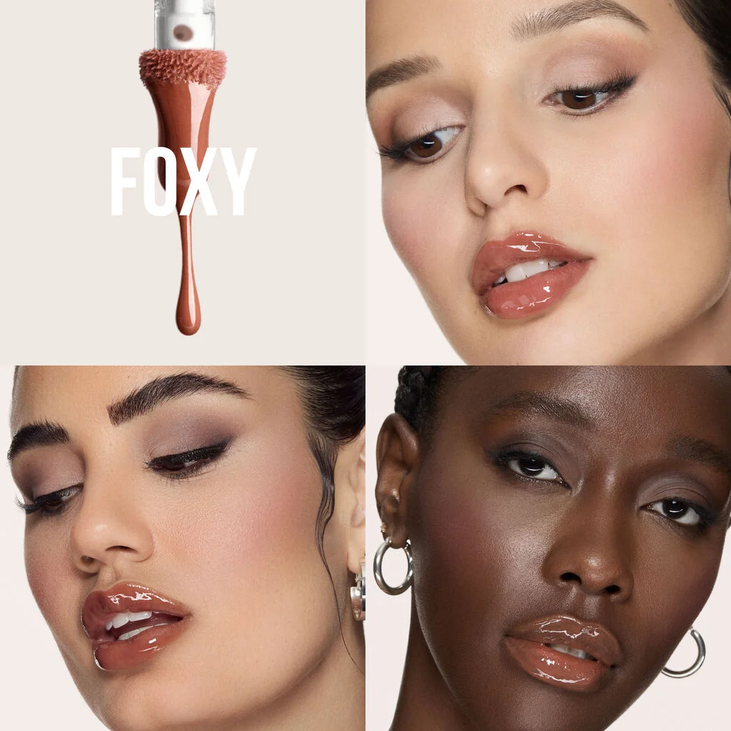 Huda Beauty FAUX FILLER Extra Shine Lip Gloss - Foxy - 3.9ml - Image 3