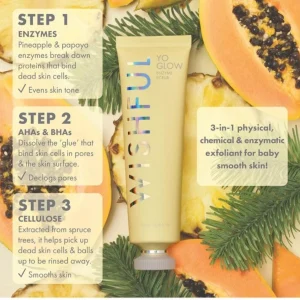 HudaBeauty Yo Glow AHA & BHA Facial Enzyme Scrub - Sample