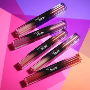 Huda Beauty Matte & Metal Melted Double Ended Liquid Eyeshadows - V-I-Pink & Million Dollar Deals - 2ml