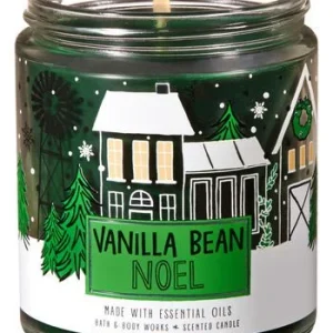 Bath & Body Works Single Wick Candle - Vanilla Bean Noel - 198g