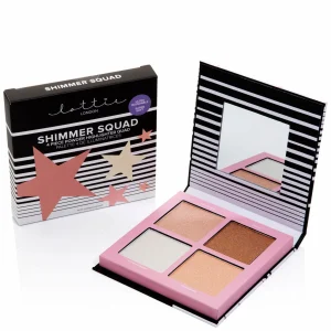 Lottie London Shimmer Squad 4 Piece Powder Highlighter Quad