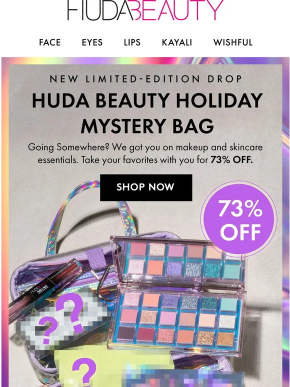 Huda Beauty Holiday Mystery Bag - Image 2