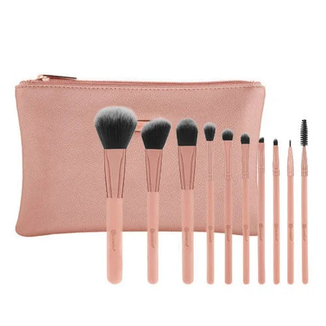 BH COSMETICS FA LA LA FIERCE 12 PIECE FACE & EYE BRUSH SET WITH BAG - Image 2