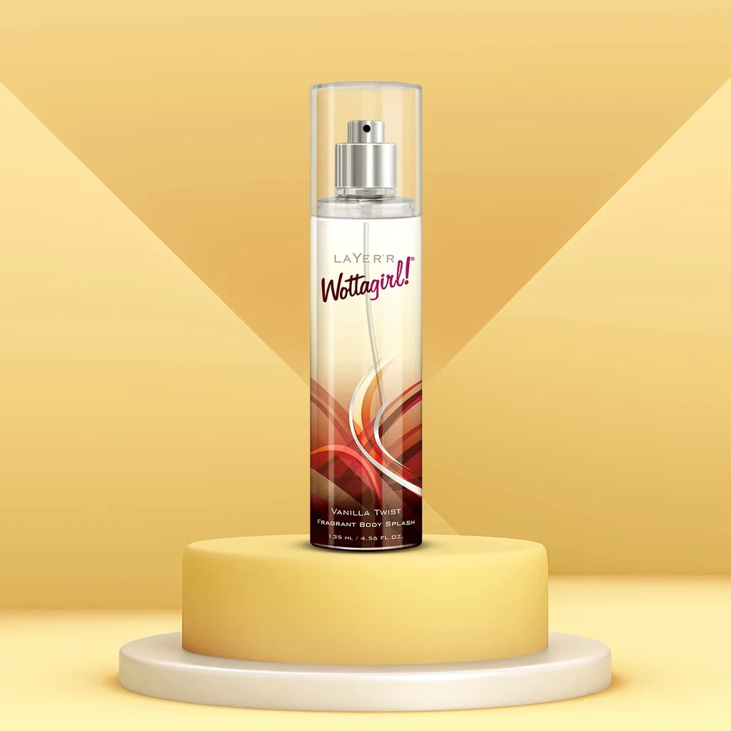 Layer'r Wottagirl Body Spray, Vanilla Twist - 135ml - Image 2