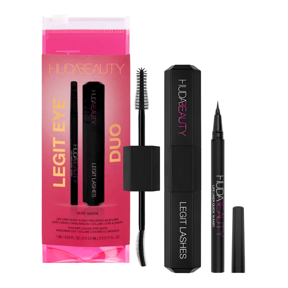 Huda Beauty Legit Eye Duo Very Vanta Set Máscara & Eyeliner - Image 2