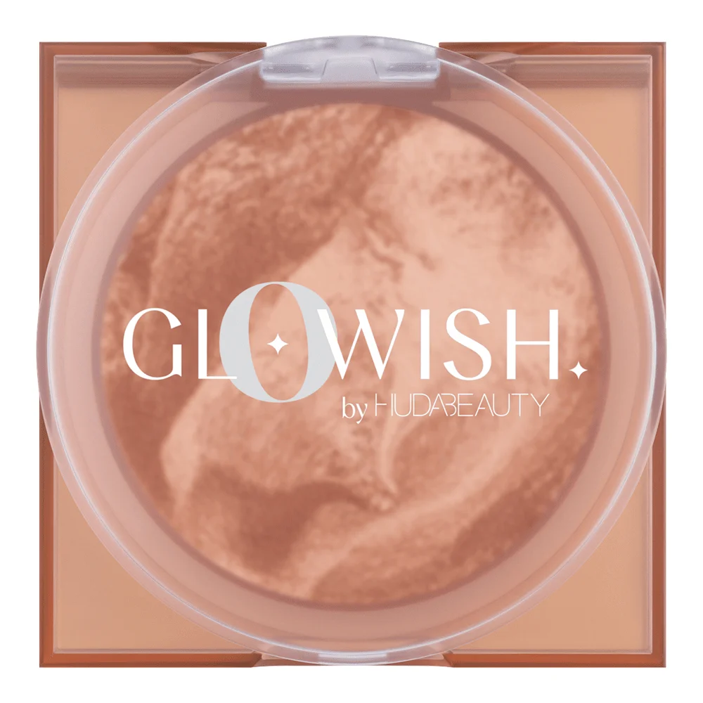 HudaBeauty GloWish Soft Radiance Bronzing Powder - 02 MEDIUM - Image 2