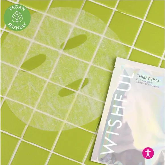 HudaBeauty Thirst Trap Rose & Aloe Vera Soothing Sheet Mask - 35g