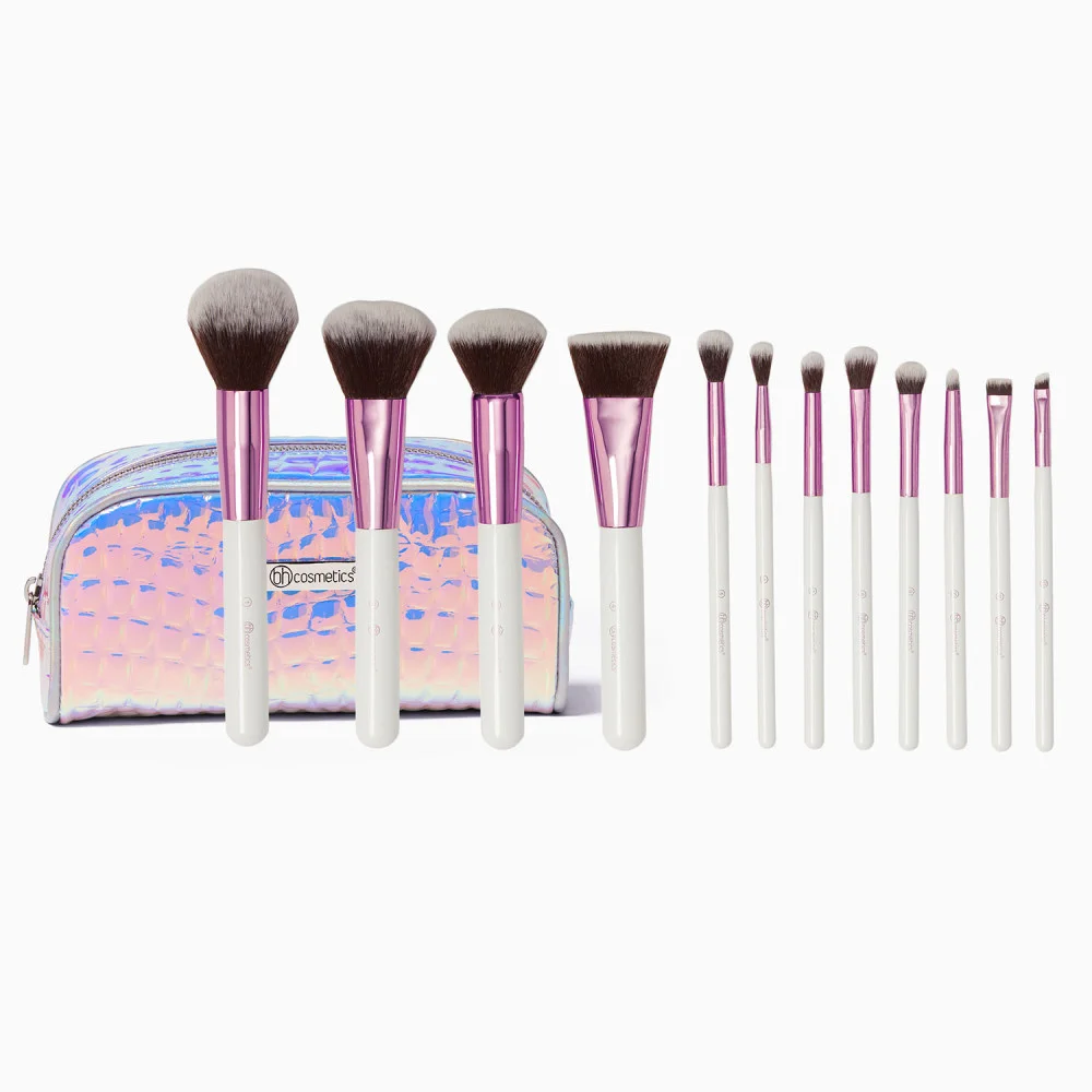 BH COSMETICS FA LA LA FIERCE 12 PIECE FACE & EYE BRUSH SET WITH BAG - Image 3