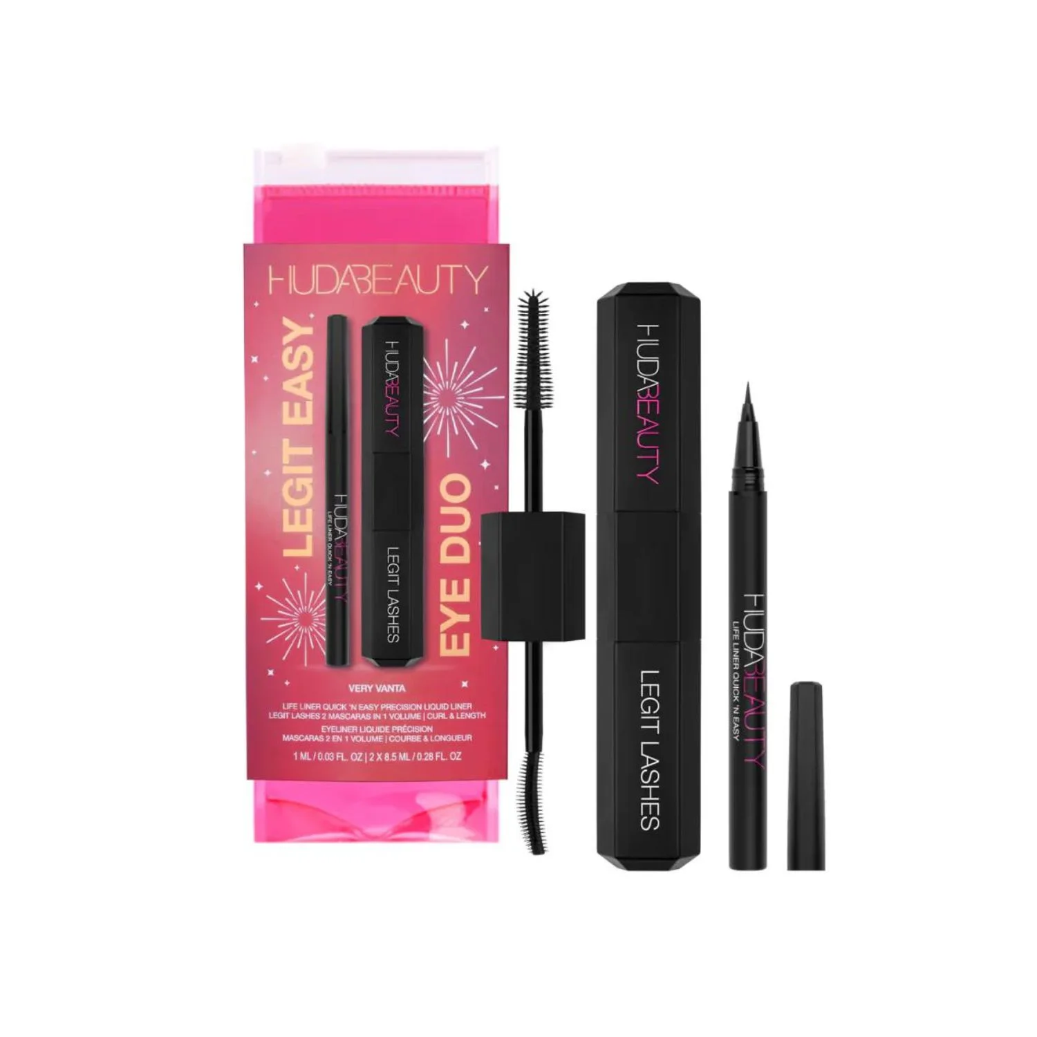 Huda Beauty Legit Eye Duo Very Vanta Set Máscara & Eyeliner - Image 4