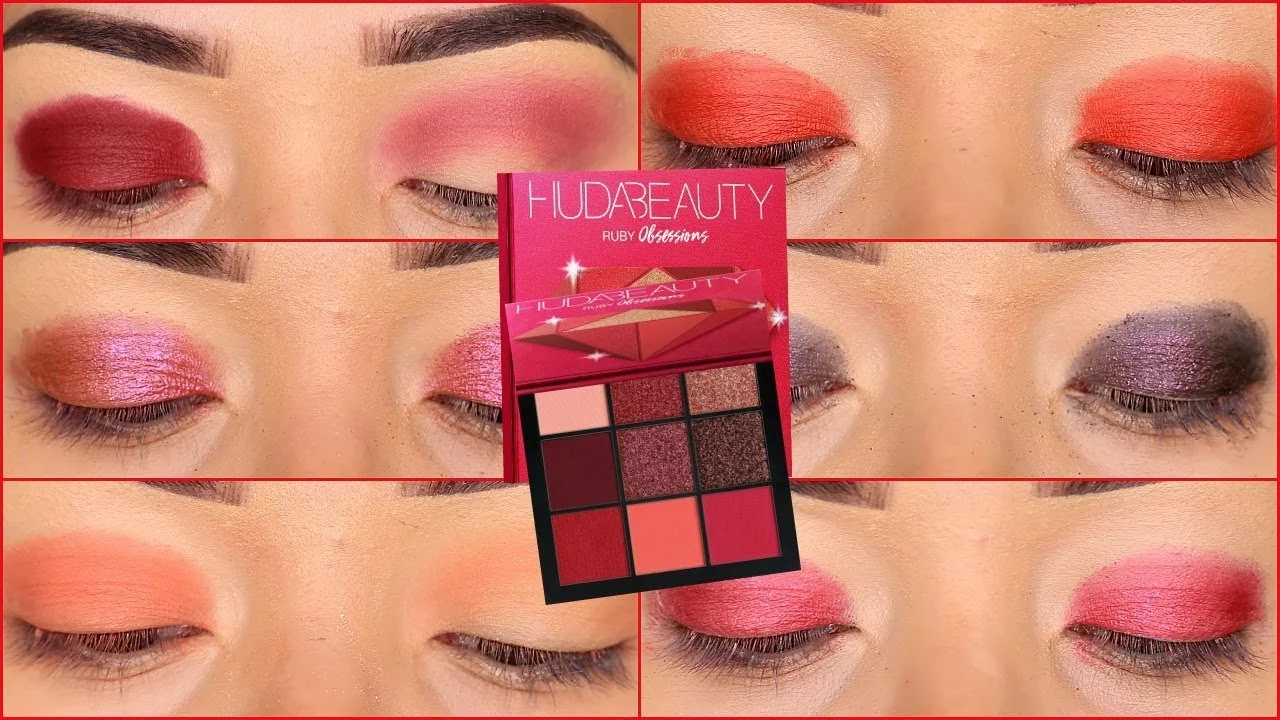HudaBeauty Eyeshadow Palette - Ruby - 9.9g - Image 4