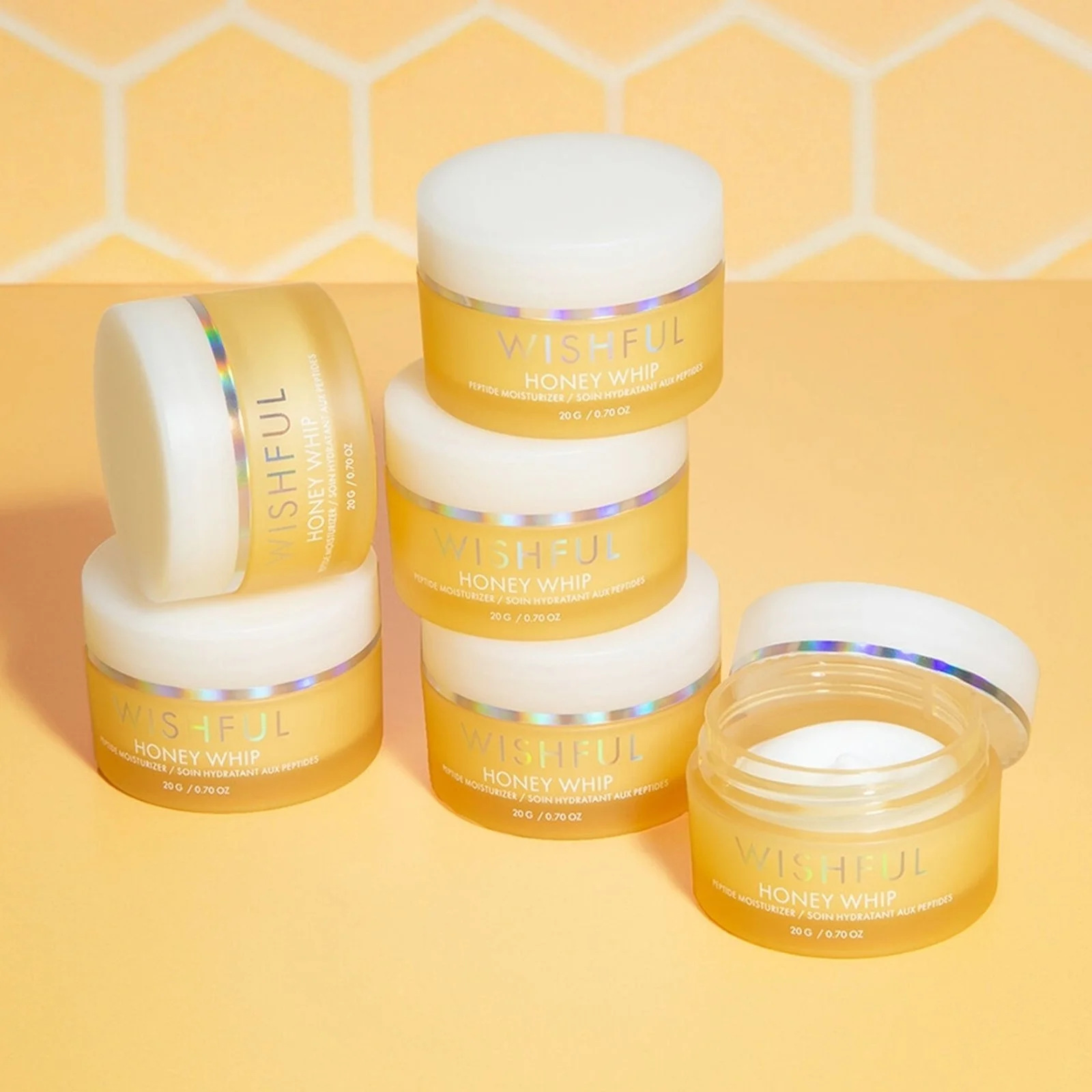 HudaBeauty Wishful Honey Whip Peptide Moisturizer - 20g - Image 4
