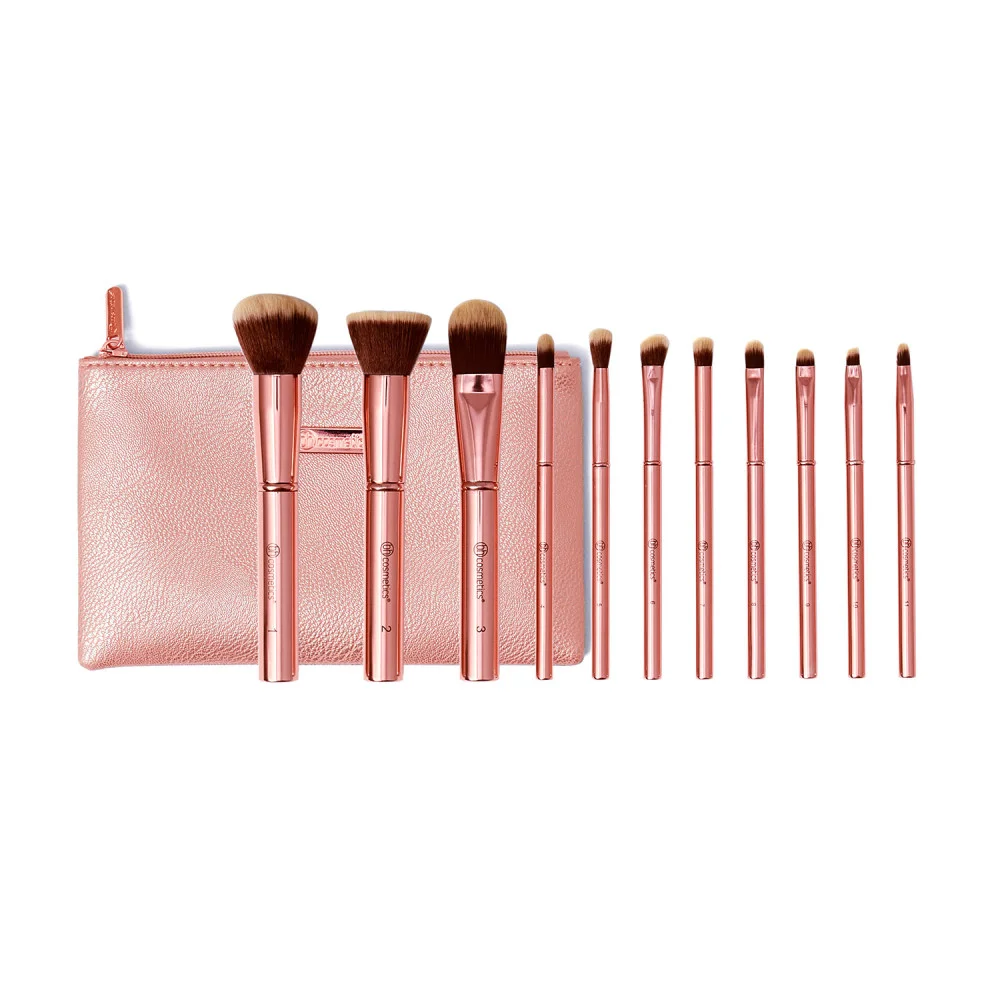 BH COSMETICS FA LA LA FIERCE 12 PIECE FACE & EYE BRUSH SET WITH BAG - Image 5