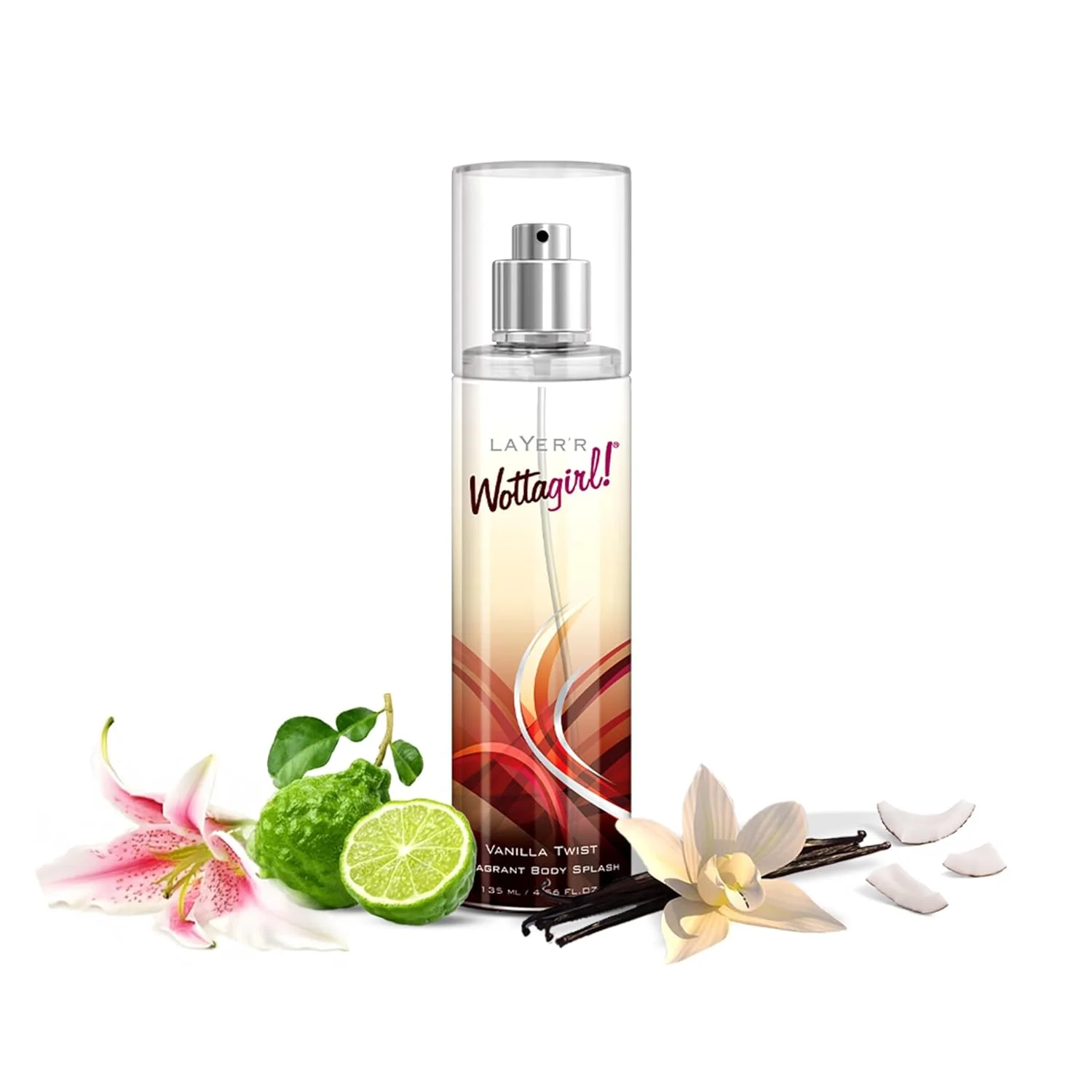 Layer'r Wottagirl Body Spray, Vanilla Twist - 135ml - Image 5
