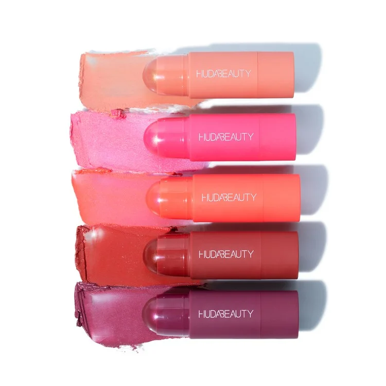 HudaBeauty Cheeky Tint Blush Stick - Rebel Red - Image 5