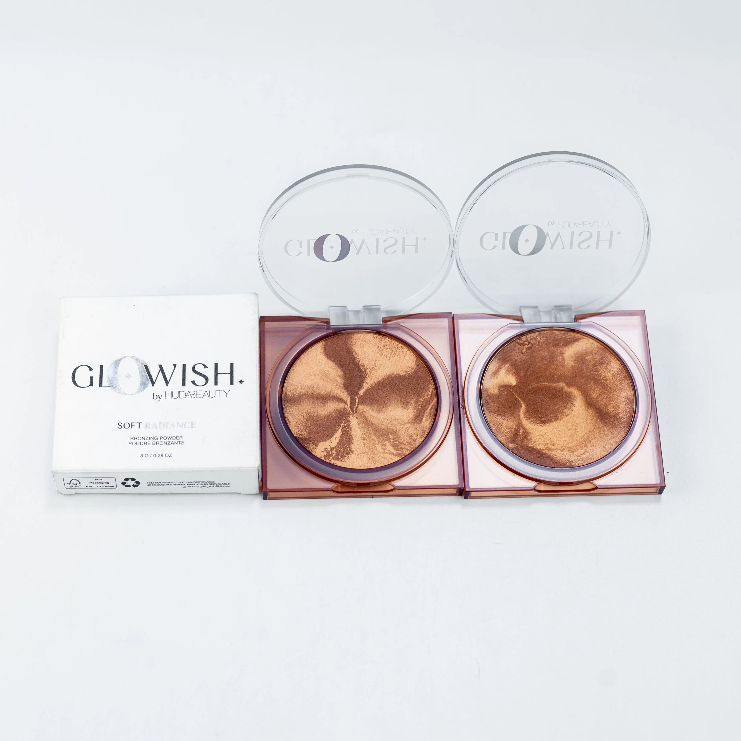 HudaBeauty GloWish Soft Radiance Bronzing Powder - 02 MEDIUM - Image 4